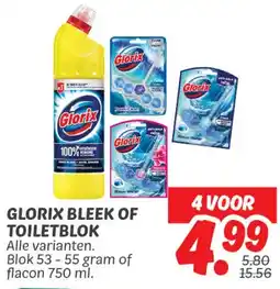 Dekamarkt Glorix Bleek of Toiletblok aanbieding