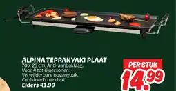 Dekamarkt Alpina Teppanyaki Plaat aanbieding