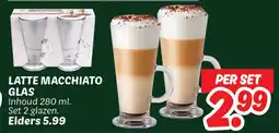Dekamarkt Latte Macchiato Glas aanbieding