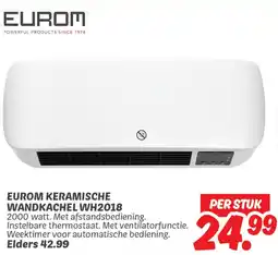 Dekamarkt Eurom Keramische Wandkachel WH2018 aanbieding