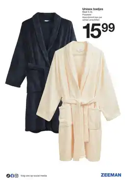 Zeeman Unisex badjas aanbieding