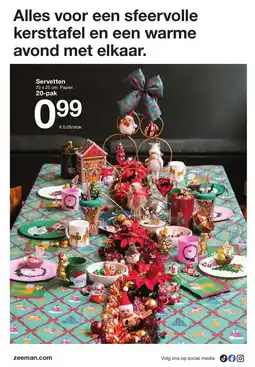 Zeeman Servetten aanbieding
