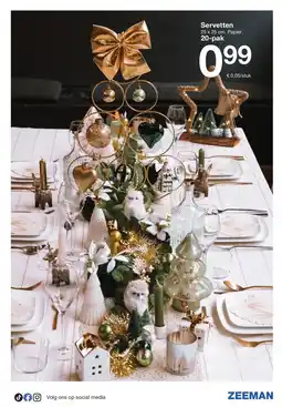 Zeeman Servetten aanbieding