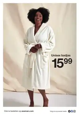 Zeeman Unisex badjas aanbieding