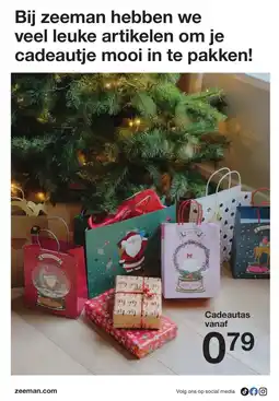 Zeeman Cadeautas aanbieding