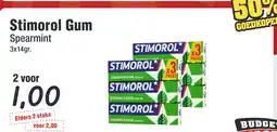 Budget Food Stimorol Gum Spearmint aanbieding
