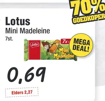 Budget Food Lotus Mini Madeleine aanbieding