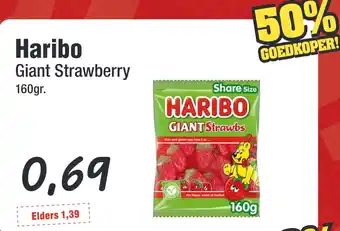 Budget Food Haribo Giant Strawberry aanbieding