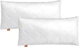 Amazon sleepling 195844 set van 2 kussens met ritssluiting, 100% microvezel, 30 x 50 cm, wit aanbieding