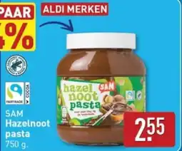 ALDI Sam Hazelnoot pasta aanbieding
