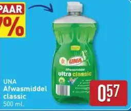 ALDI Una Afwasmiddel classic aanbieding
