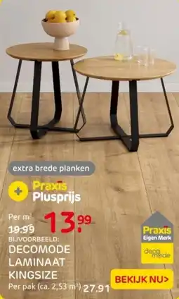 Praxis Decomode laminaat kingsize aanbieding