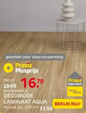 Praxis Decomode laminaat aqua aanbieding