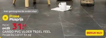 Praxis CANDO PVC VLOER TEGEL FEEL aanbieding