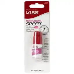 Trekpleister Kiss Maximum Speed Pink Nail Glue aanbieding