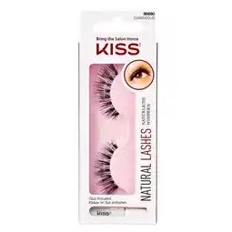 Trekpleister Kiss Natural Lashes 04C 96690 Gorgeous Kunstwimpers aanbieding
