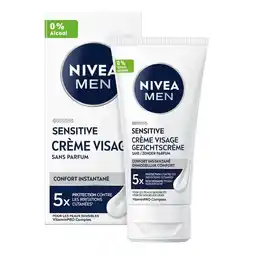 Trekpleister NIVEA Men Sensitive Gezichtscrème aanbieding