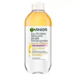 Trekpleister Garnier SkinActive Micellair Reinigingswater voor Langhoudende en Waterproof Make-Up aanbieding