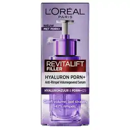 Trekpleister L'Oréal Paris Revitalift Filler Anti-Rimpel Serum aanbieding