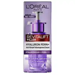 Trekpleister L'Oréal Paris Revitalift Filler Anti-Rimpel Serum aanbieding