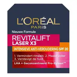 Trekpleister L'Oréal Paris Revitalift Laser SPF25 Anti-Rimpel Dagcrème aanbieding