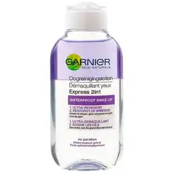 Trekpleister Garnier Skin Naturals Express 2-In-1 Oogreinigingslotion aanbieding
