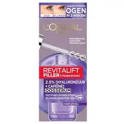 Trekpleister L'Oréal Paris Revitalift Filler Oogserum aanbieding