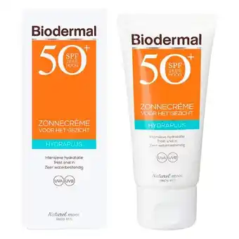 Trekpleister Biodermal Hydraplus SPF50+ Zonnecrème voor het Gezicht aanbieding