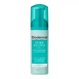 Trekpleister Biodermal Pure Balance Skin Renewing Cleansing Mousse aanbieding