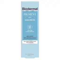 Trekpleister Biodermal Pigment SPF50 Dagcrème aanbieding
