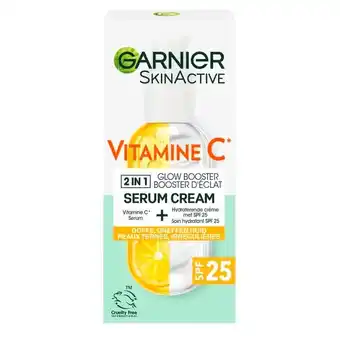 Trekpleister Garnier SkinActive Vitamine C Glow Booster Serum Cream aanbieding