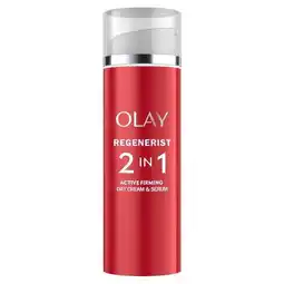 Trekpleister Olay Regenerist 2-In-1 Dagcrème & Serum aanbieding