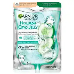 Trekpleister Garnier SkinActive Cryo Jelly Anti-Vermoeidheid Gezichtsmasker met Hyaluronzuur aanbieding