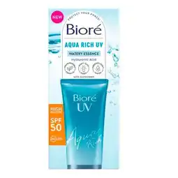 Trekpleister Bioré UV Aqua Rich SPF 50 Weightless Moisturiser aanbieding