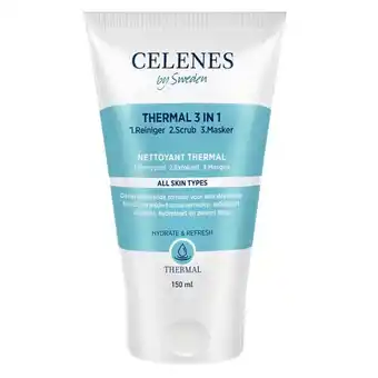 Trekpleister Celenes By Sweden Thermal 3-in-1 Reiniging, Scrub en Masker aanbieding