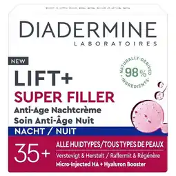 Trekpleister Diadermine Lift+ Super Filler Nachtcrème aanbieding