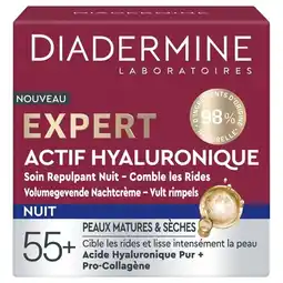Trekpleister Diadermine Expert Hyaluron Nachtcrème aanbieding