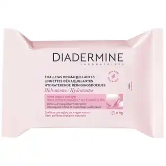 Trekpleister Diadermine Hydraterende Reinigingsdoekjes aanbieding