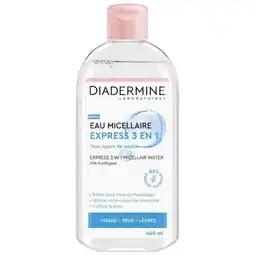 Trekpleister Diadermine Hydraterend Micellair Water voor Alle Huidtypes aanbieding