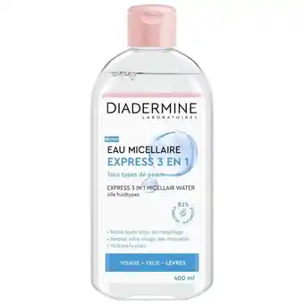 Trekpleister Diadermine Hydraterend Micellair Water voor Alle Huidtypes aanbieding