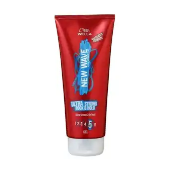 Trekpleister Wella New Wave Ultra Strong Rock & Hold Gel aanbieding