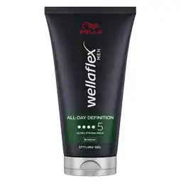 Trekpleister Wellaflex Men All-Day Definition Ultra Strong Gel aanbieding