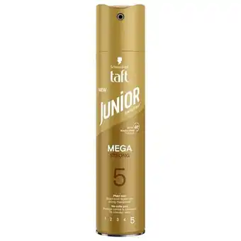 Trekpleister Taft Junior Mega Strong 5 Haarspray aanbieding