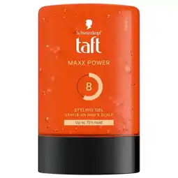 Trekpleister Taft Maxx Power Level 8 Power Haargel aanbieding