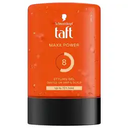 Trekpleister Taft Maxx Power Level 8 Power Haargel aanbieding