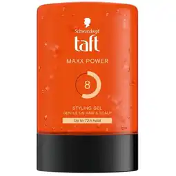 Trekpleister Taft Maxx Power Level 8 Power Haargel aanbieding