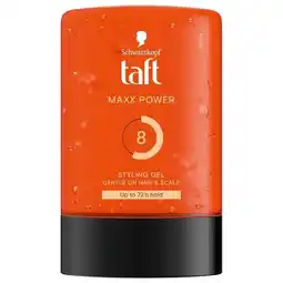 Trekpleister Taft Maxx Power Level 8 Power Haargel aanbieding