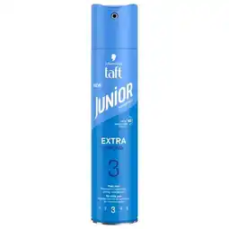 Trekpleister Taft Junior Extra Strong 3 Haarspray aanbieding