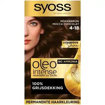 Trekpleister Syoss Oleo Intense 4-18 Mokkabruin Haarkleuring aanbieding