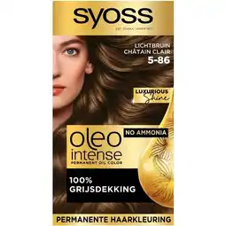 Trekpleister Syoss Oleo Intense 5-86 Lichtbruin Haarkleuring aanbieding